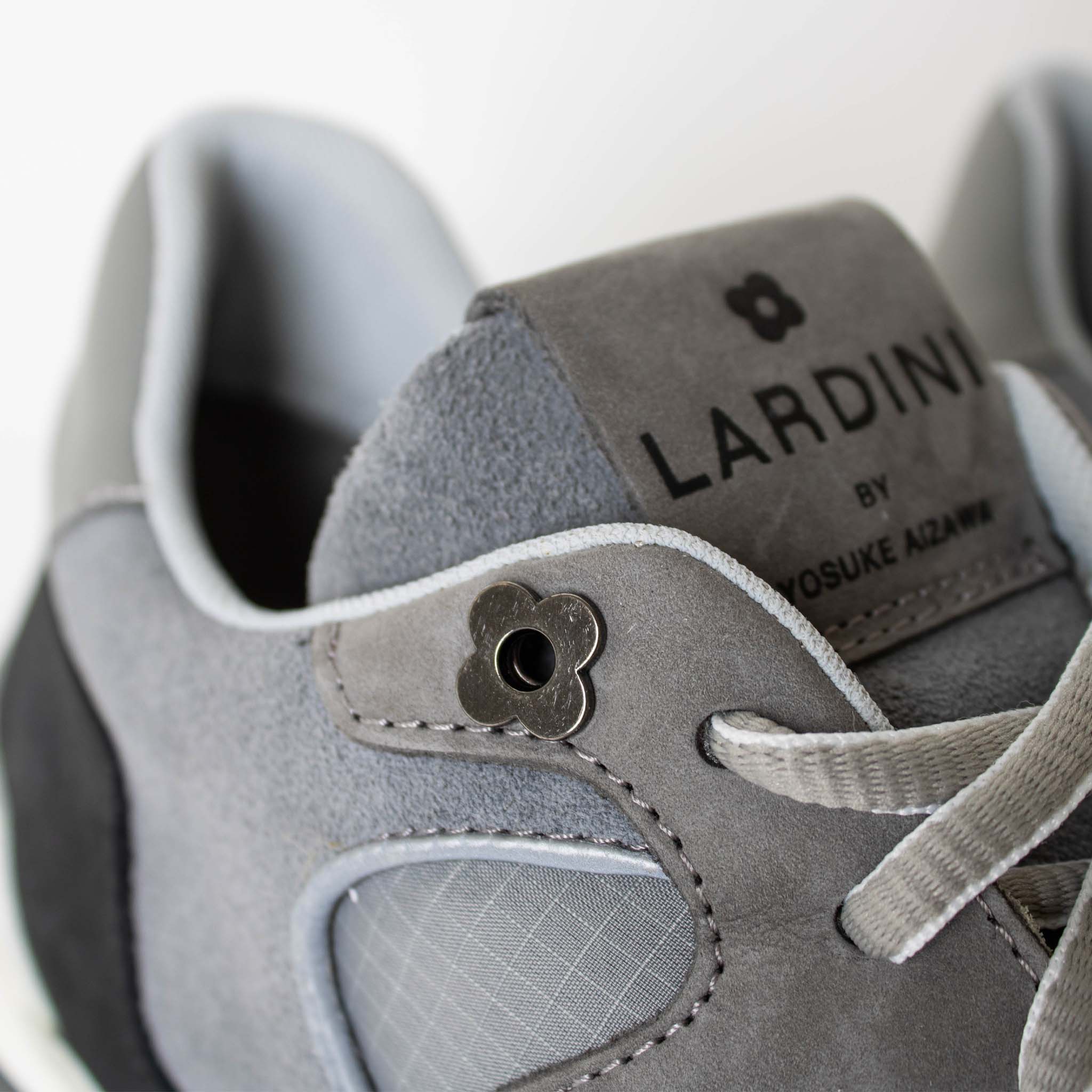 Lardini Gray suede sneakers - Fizigo