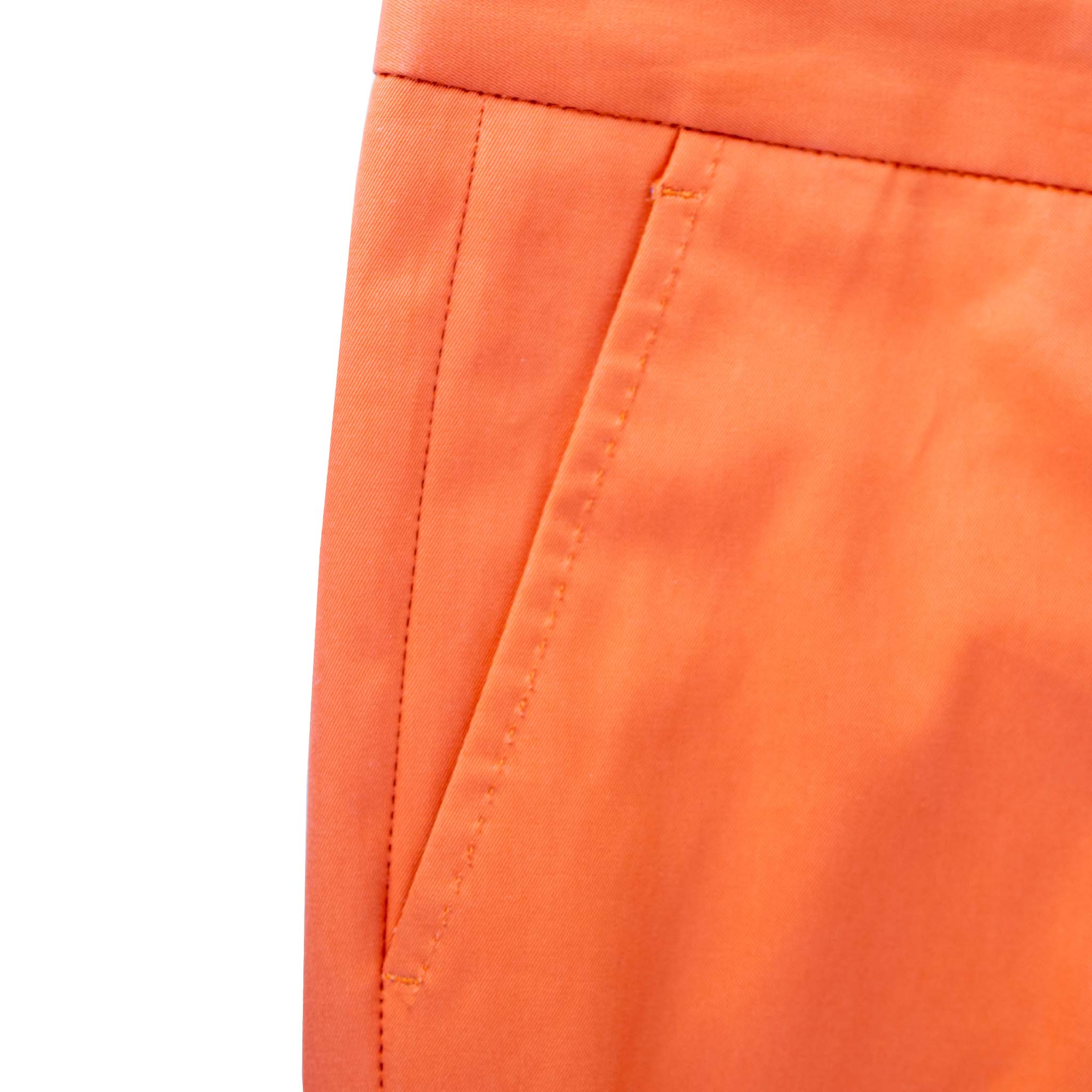 Lardini Orange Cotton Chino Trousers - Fizigo