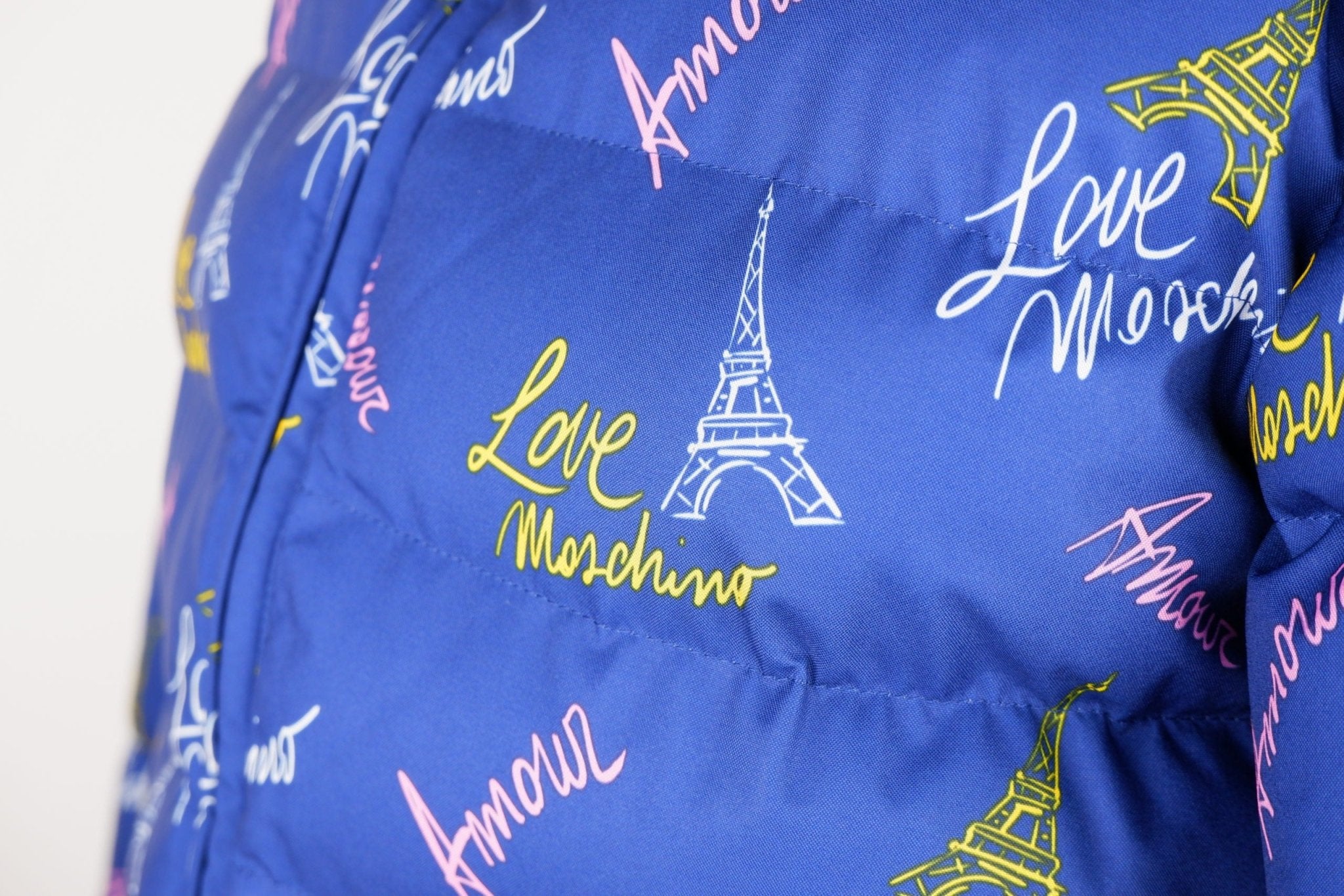Love Moschino Blue Polyester Jackets & Coat - Fizigo