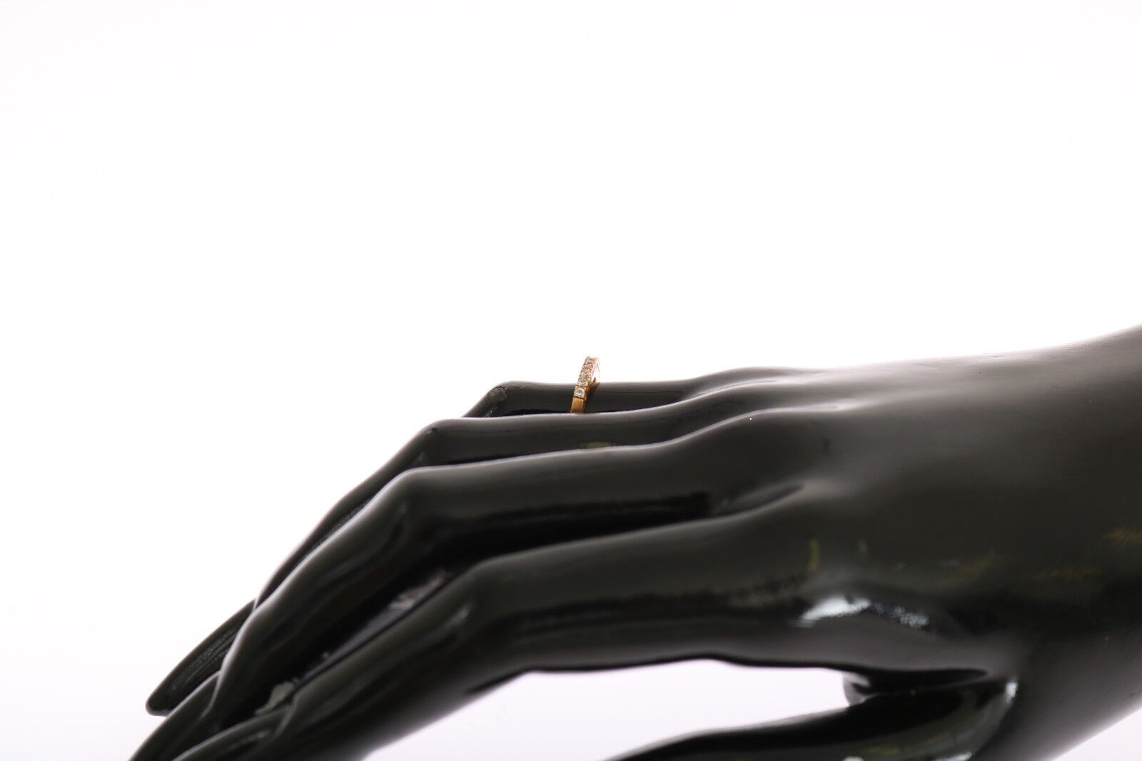 Nialaya Gold Authentic Womens Clear CZ Gold 925 Silver Ring - Fizigo