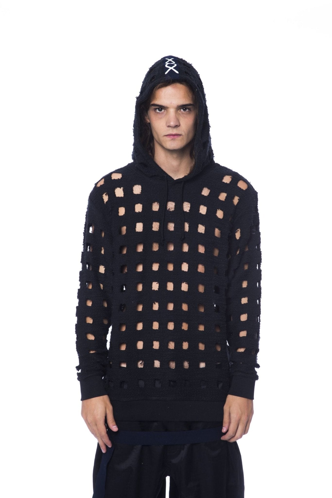 Nicolo Tonetto Black Cotton Sweater - Fizigo