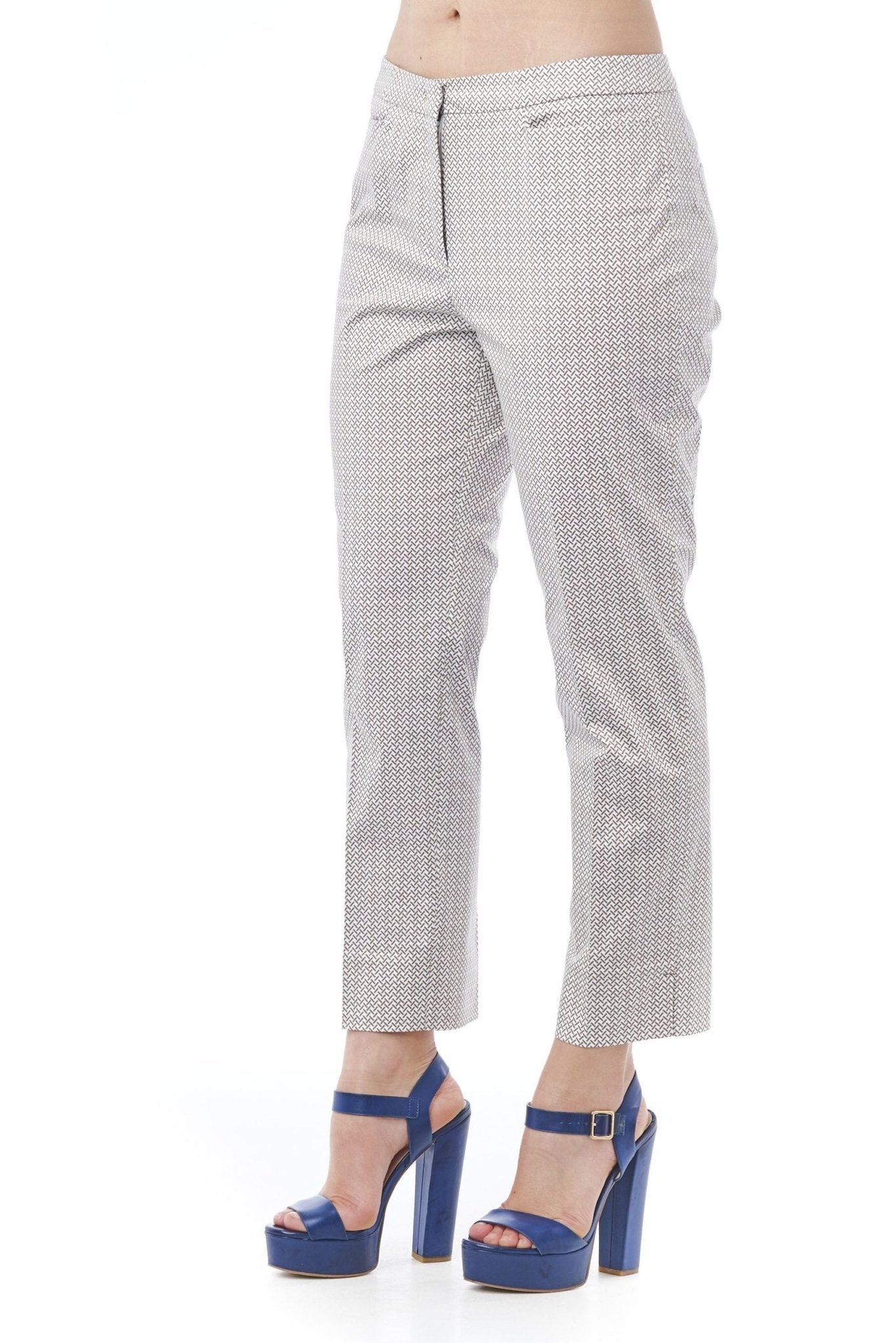 Peserico White Cotton Jeans & Pant - Fizigo