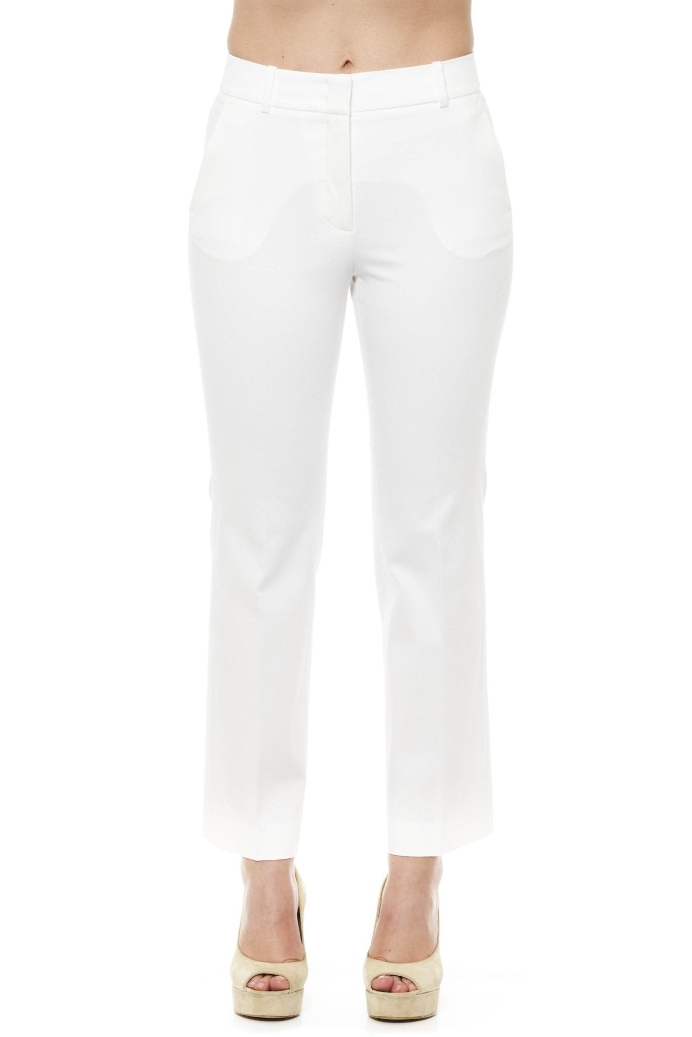 Peserico White Cotton Jeans & Pant - Fizigo
