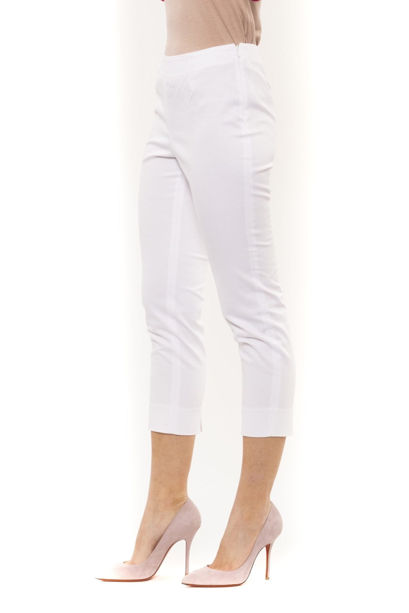 Peserico White Cotton Jeans & Pant - Fizigo