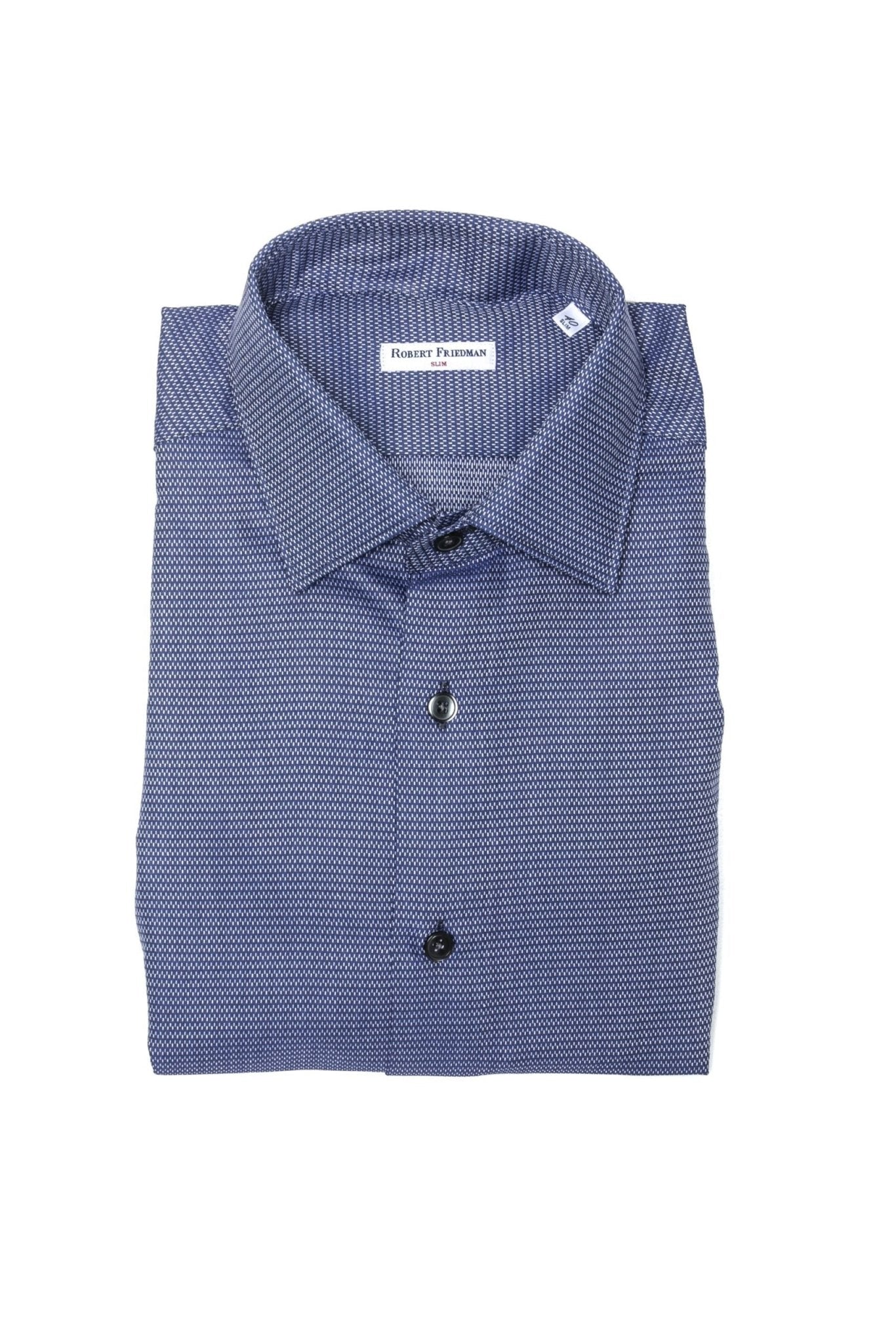 Robert Friedman Blue Cotton Shirt - Fizigo