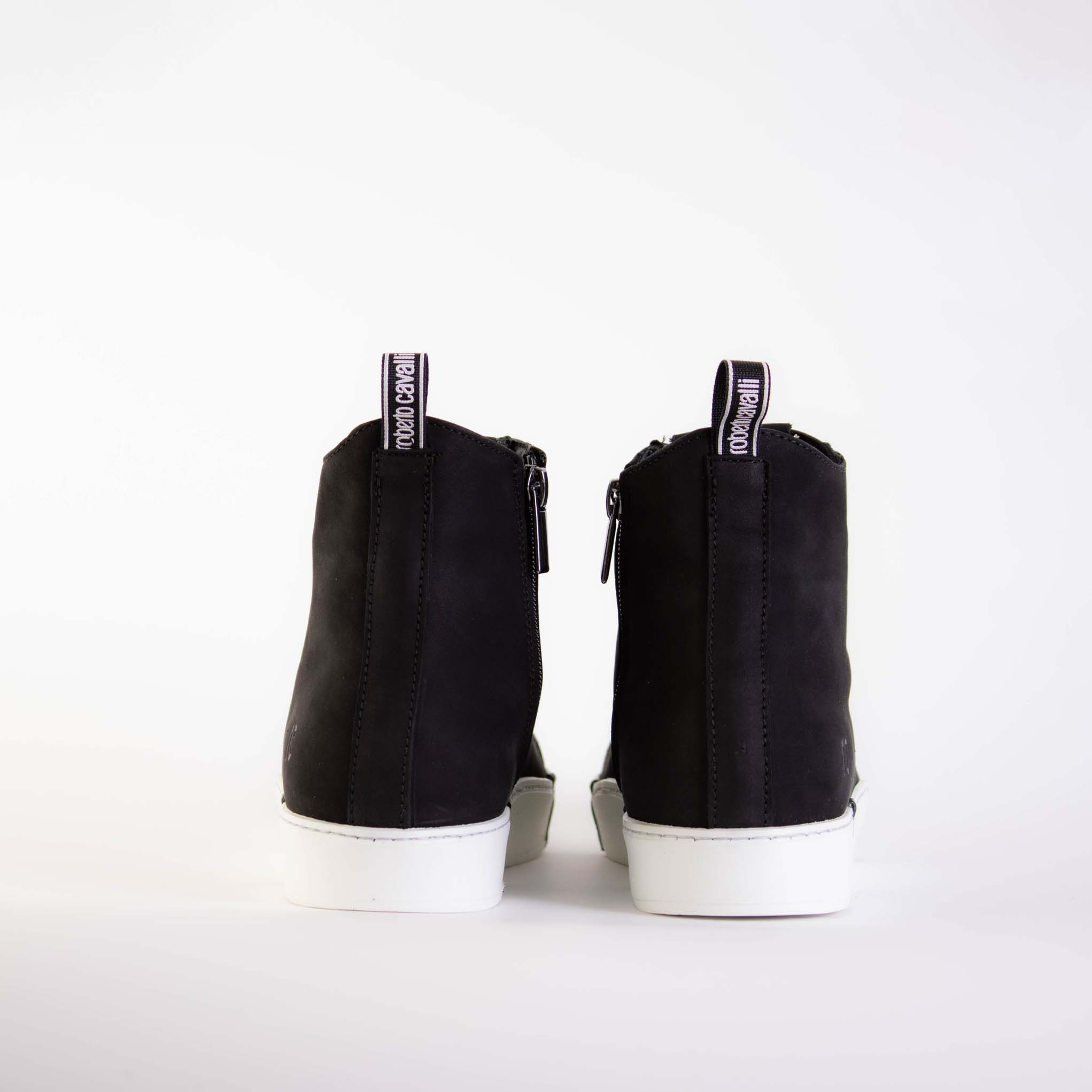 Roberto Cavalli Embossed Hi-Top Sneakers - Fizigo