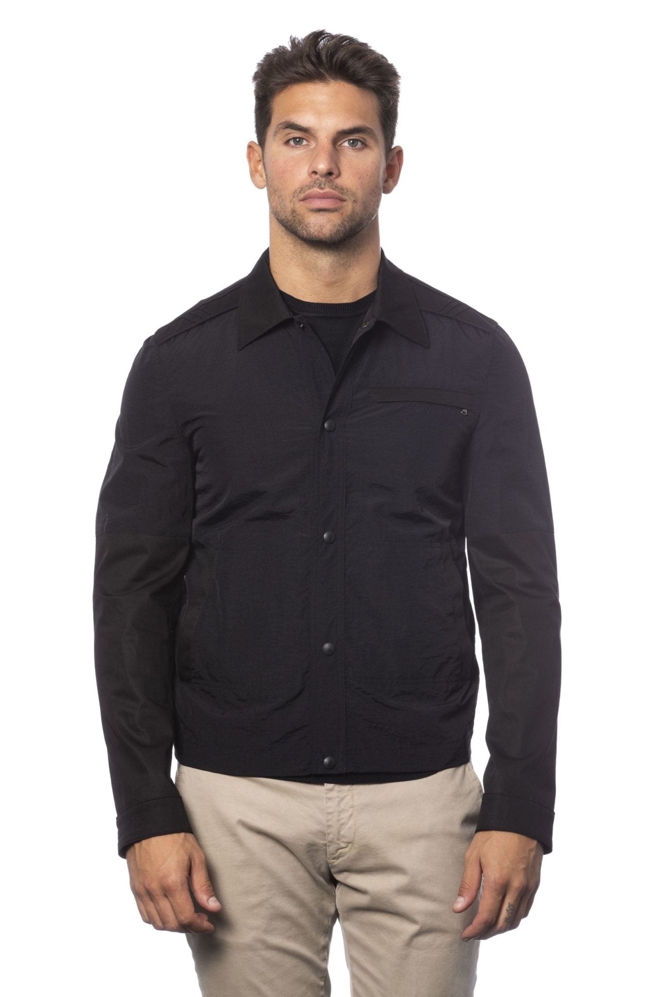 Verri Black Cotton Jacket - Fizigo