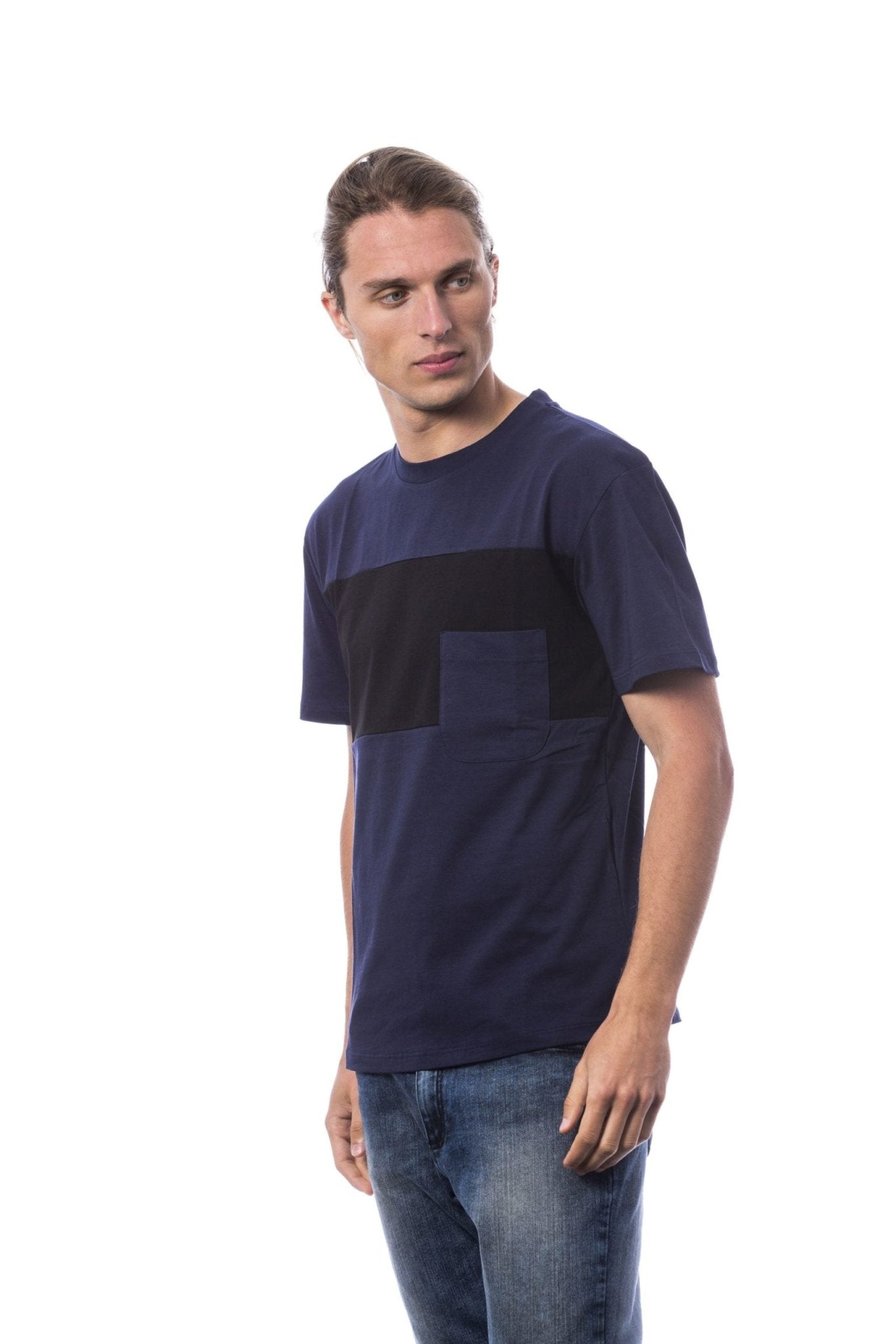 Verri Blue Cotton T-Shirt - Fizigo